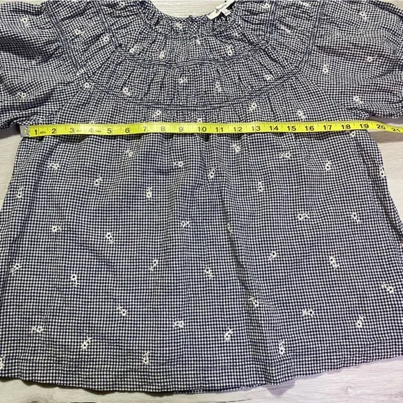 Madewell Black and White Gingham Blouse - Picture 13 of 13